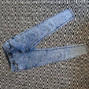 Acid Wash High Waisted skinny leg Denim